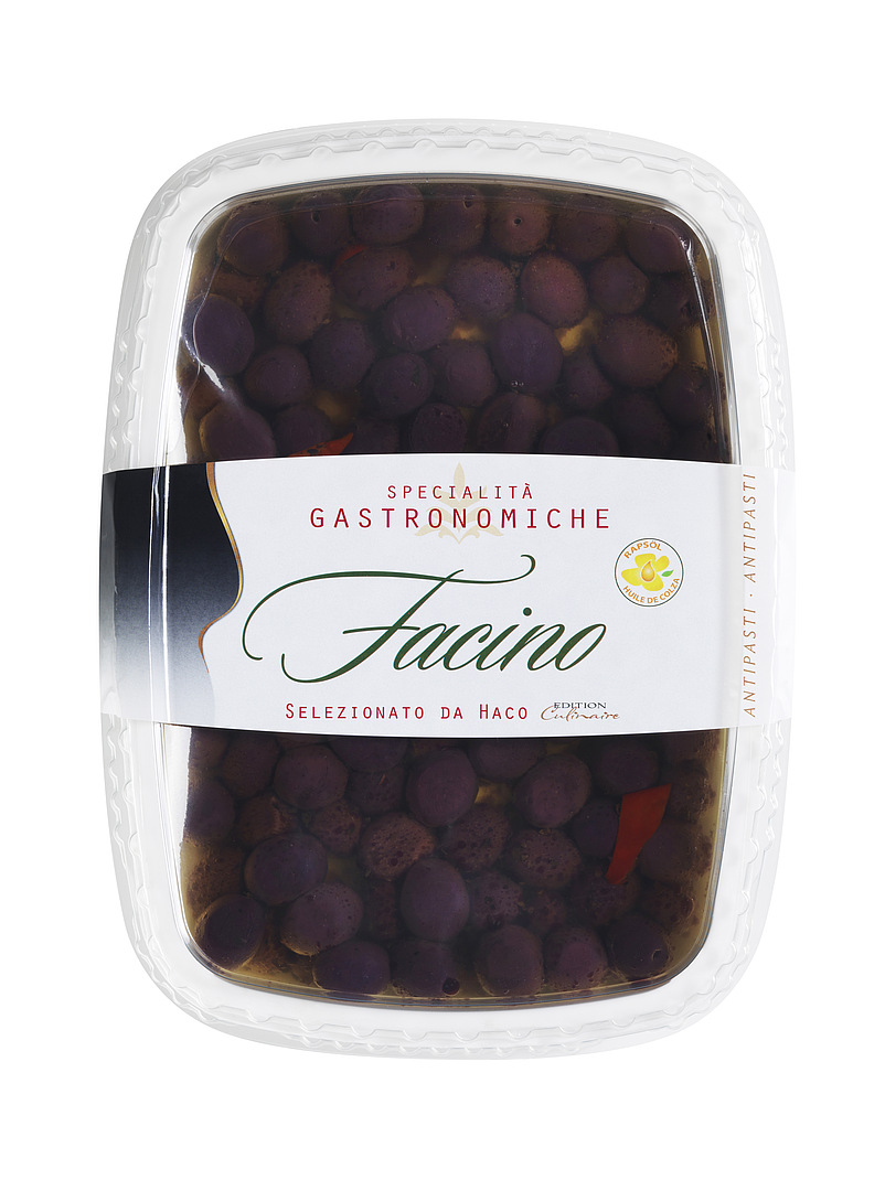 Edition Culinaire Oliven schwarz Monacale mit Stein 1 kg (Facino)