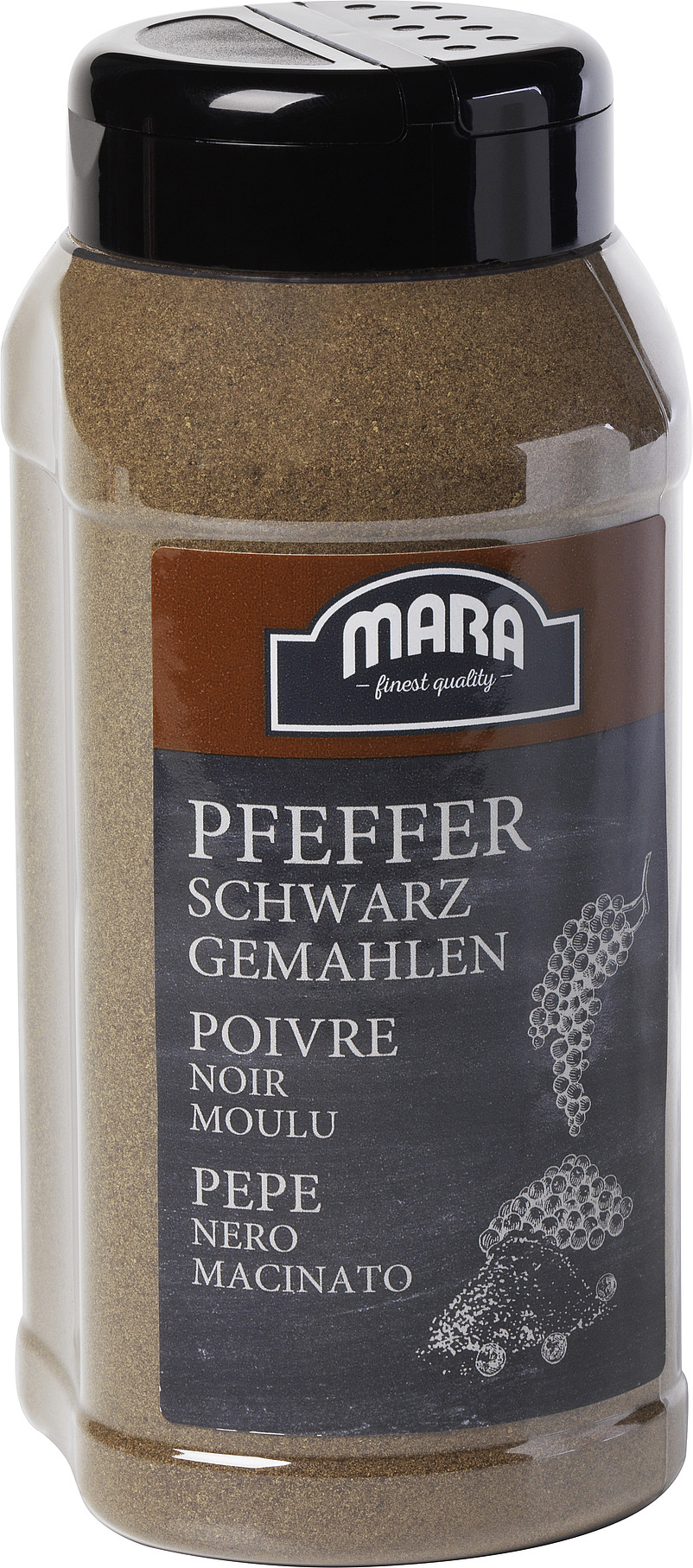 Mara Pfeffer schwarz gemahlen 450G