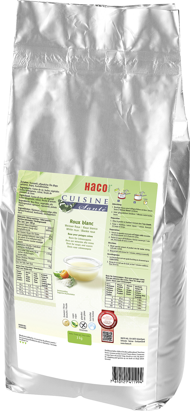 Cuisine Santé Weisser Roux / Basis für Cremesuppen 2x3kg