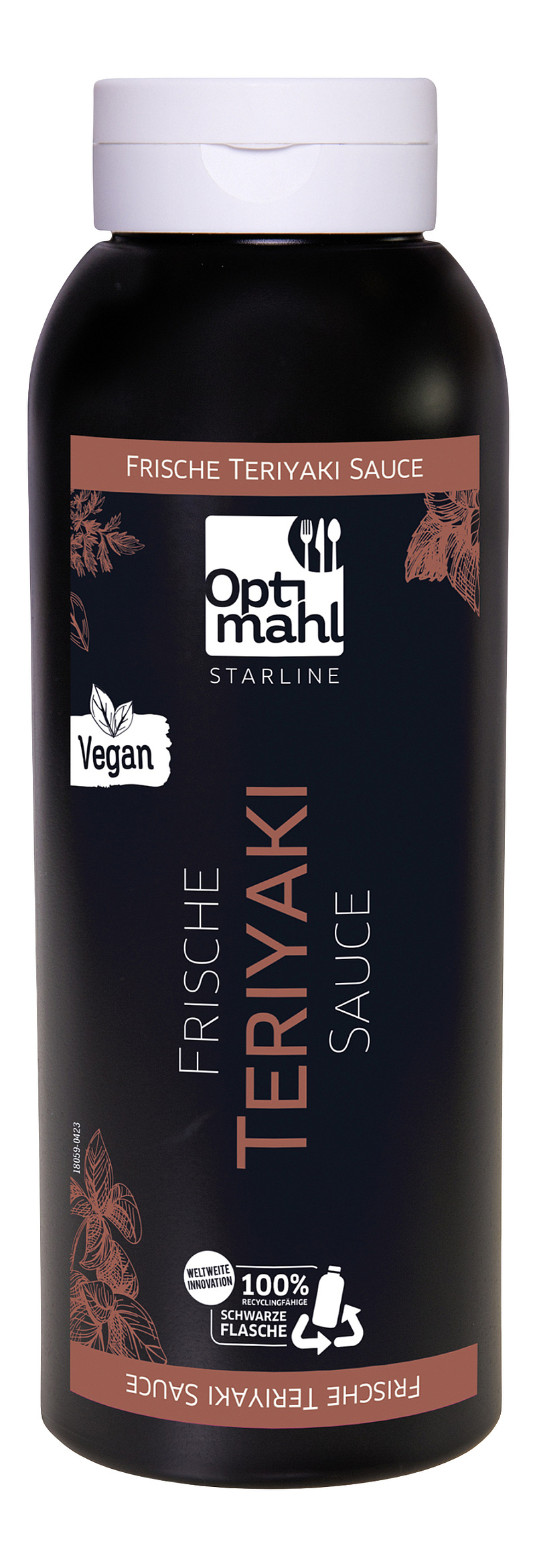 Optimahl STARLINE Teriyaki Sauce - Dunkelbraune Teriyaki Sauce mit fliessender Textur. Geschmack: süss-würzig nach Sojasuce, leicht malzig